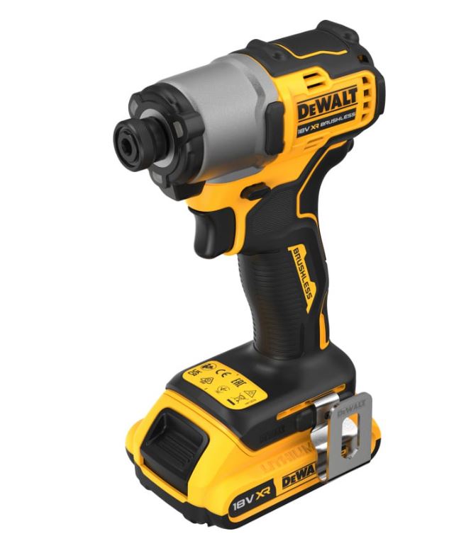 Дрель аккумуляторная бесщёточная ударная DeWalt DCF840D2T 18В 2,0Ач 192Нм 1/4