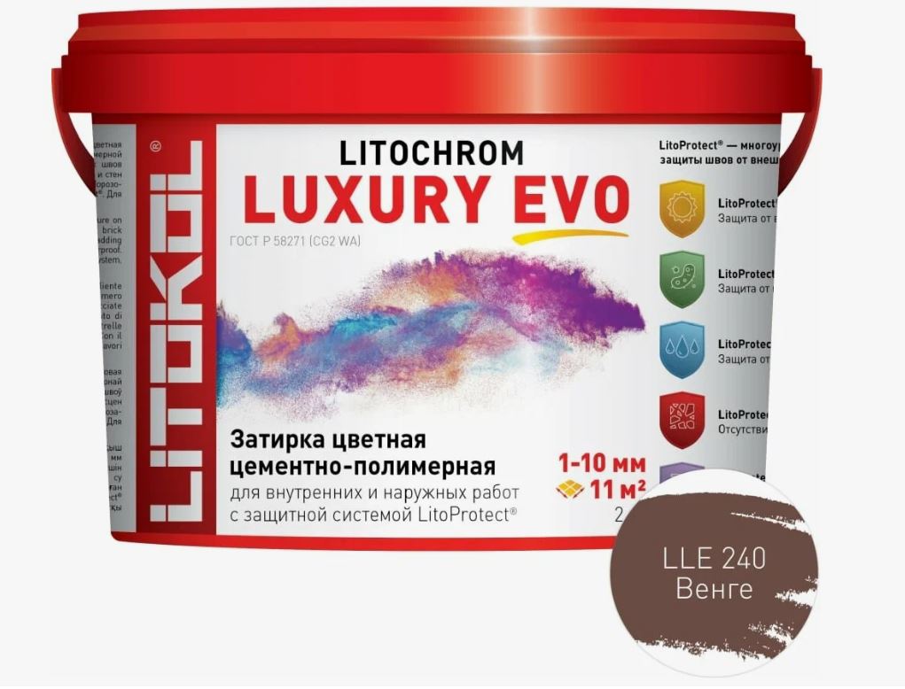 Litochrom LUXURY EVO LLE 240 венге 2кг