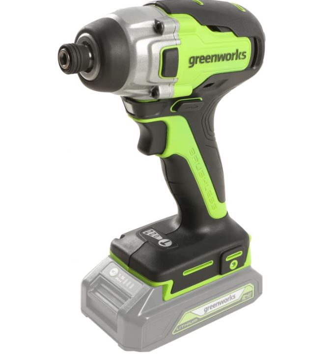 Винтоверт аккумуляторный бесщёточный GreenWorks GD24ID3 24В Li 400Нм 1/2