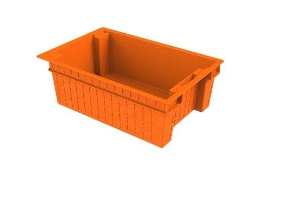 Ящик сплошной 60x40x20см оранжевый