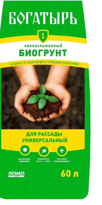 Грунт д/рассады Богатырь универс. 60л