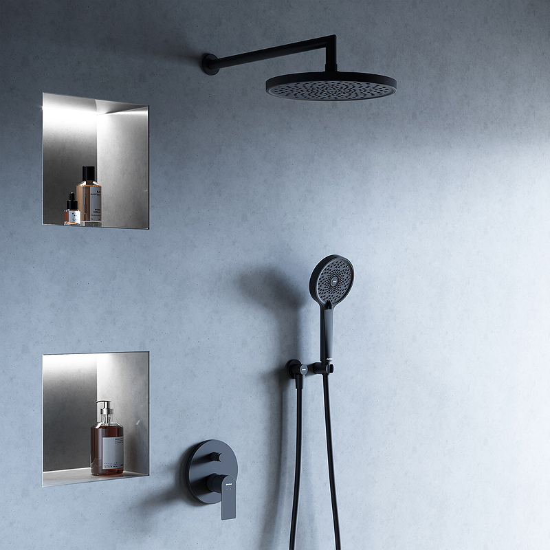 Душевая система Apollo 947520300 черная