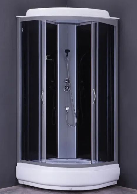 Кабина душевая LORANTO CS-6690-25 G 90x90x215 стекло тонированное поддон z