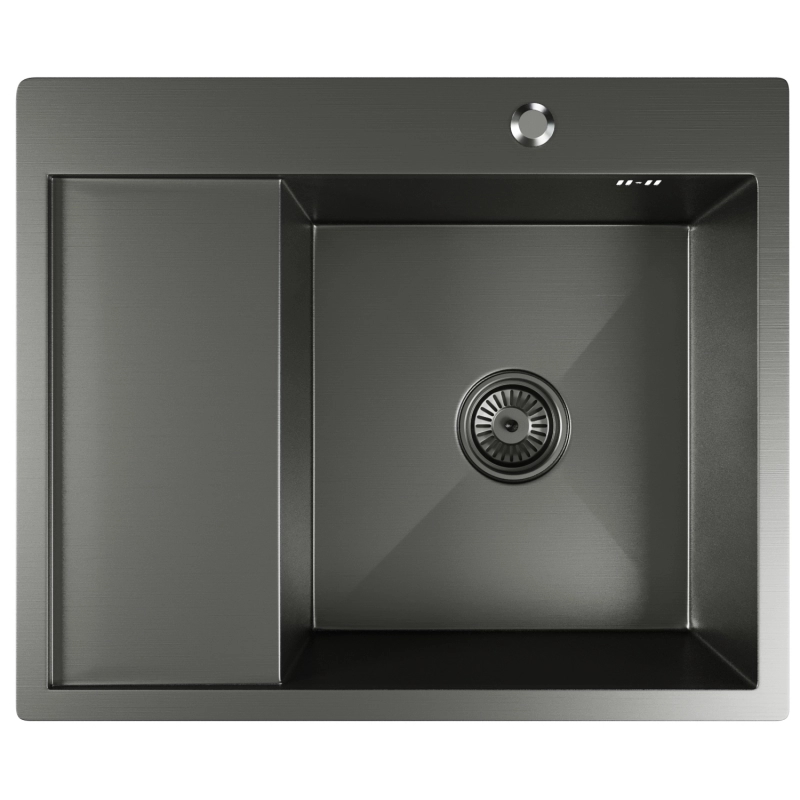 Мойка из нержавеющей стали Mixline Pro 60х50 правая черный графит