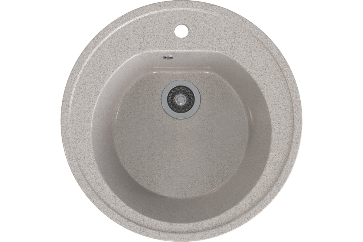 Мойка круглая ML-GMS02 d505мм светло-серый 310