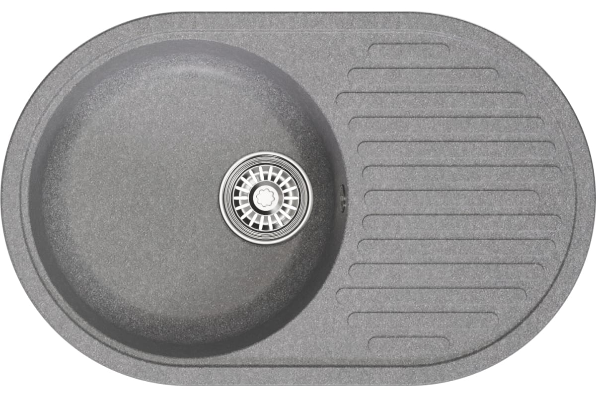 Мойка Mixline ML-GM16 (328) с крылом графит 720x465x180мм