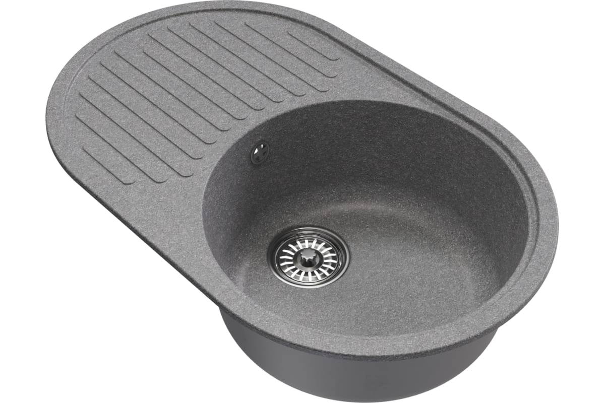 Мойка Mixline ML-GM16 (328) с крылом графит 720x465x180мм
