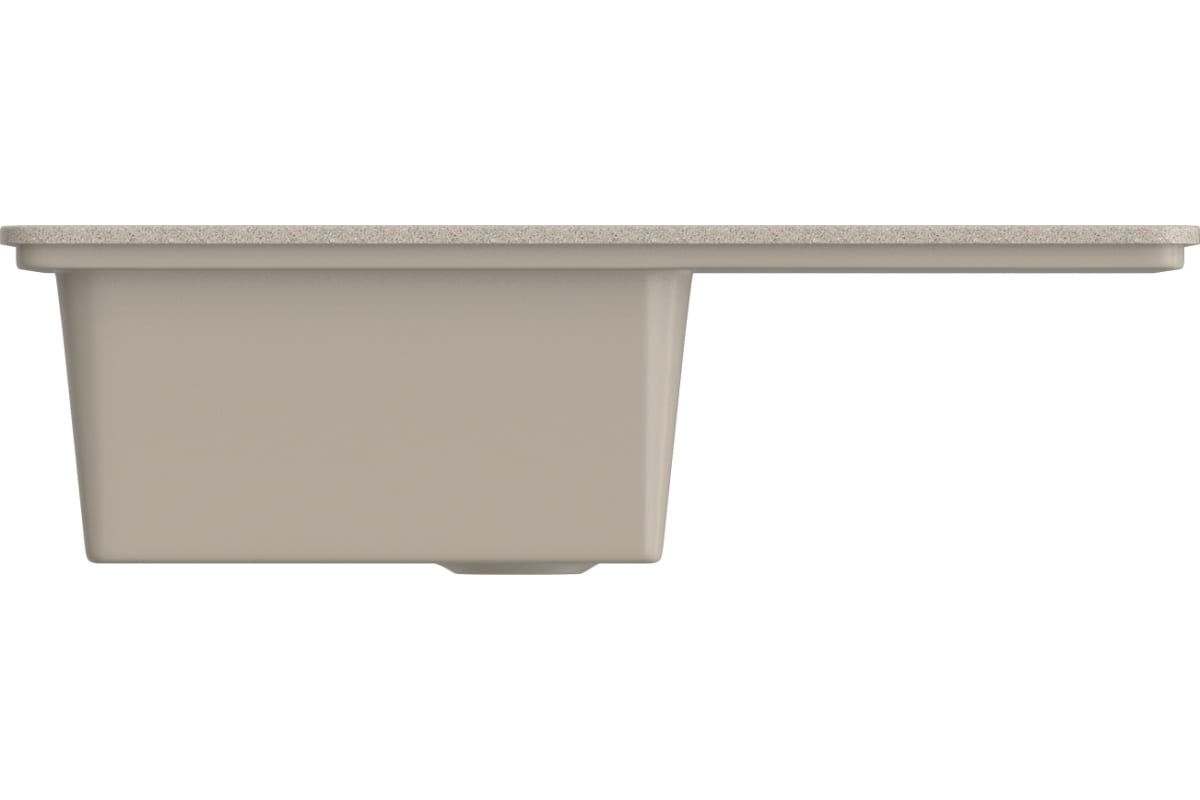 Мойка ML-GMS07 (302) с крылом песочный 750x495x190мм