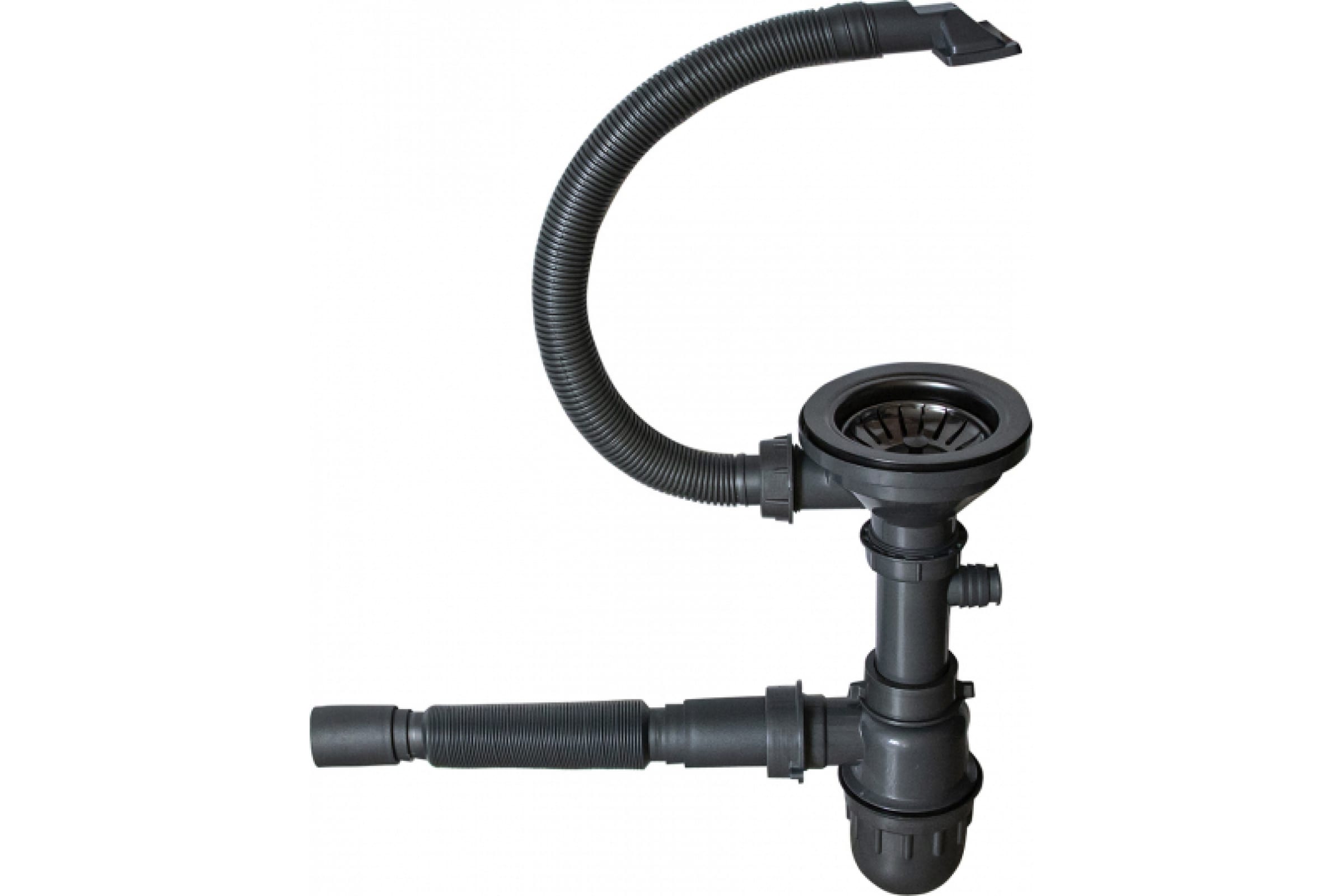 Мойка нержавеющая с сифоном Mixline Pro 53 х 43  сливное отверстие 3 1/2