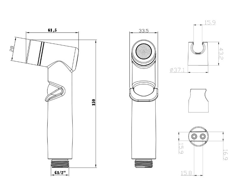 Комплект д/биде Lemark LM8088C хром