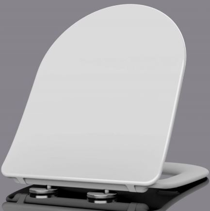 Сиденье д/ун. WAVE ALPINA дюропласт. м/л белый гл.