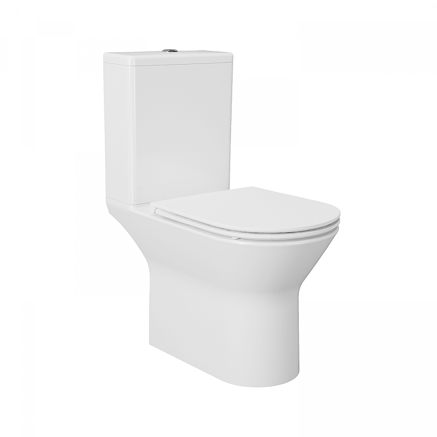 Унитаз-компакт Azario Dante 360x660x805 безободковый с микролифтом