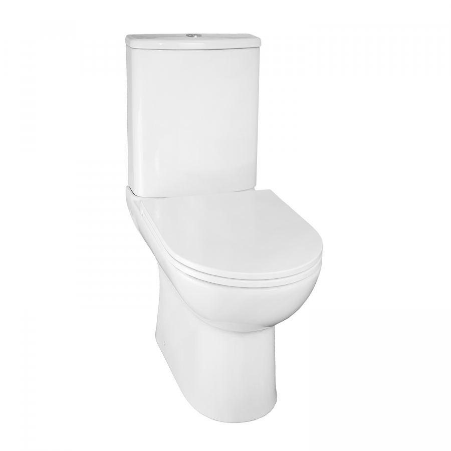 Унитаз-компакт Azario Kano 370x630x800 безободковый с микролифтом