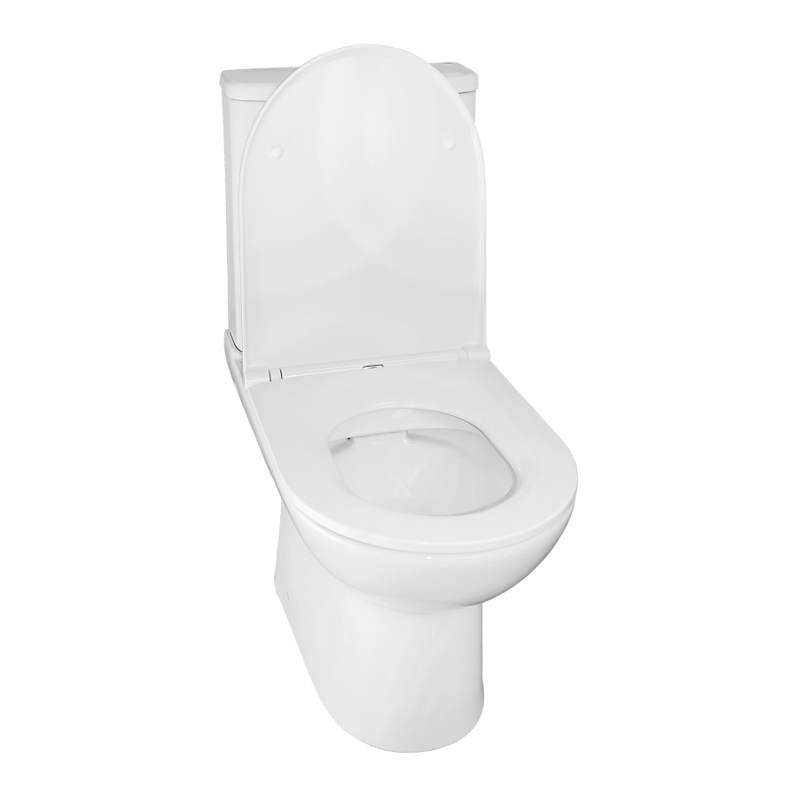 Унитаз-компакт Azario Kano 370x630x800 безободковый с микролифтом