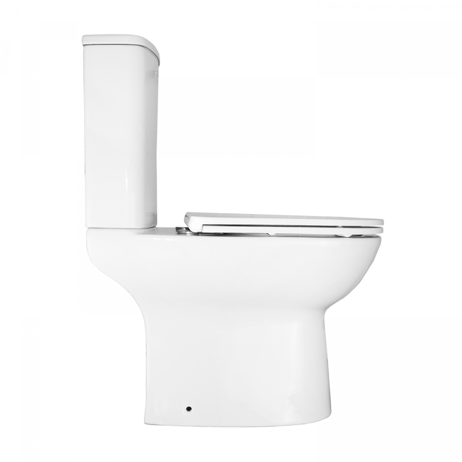 Унитаз-компакт Azario Kano 370x630x800 безободковый с микролифтом