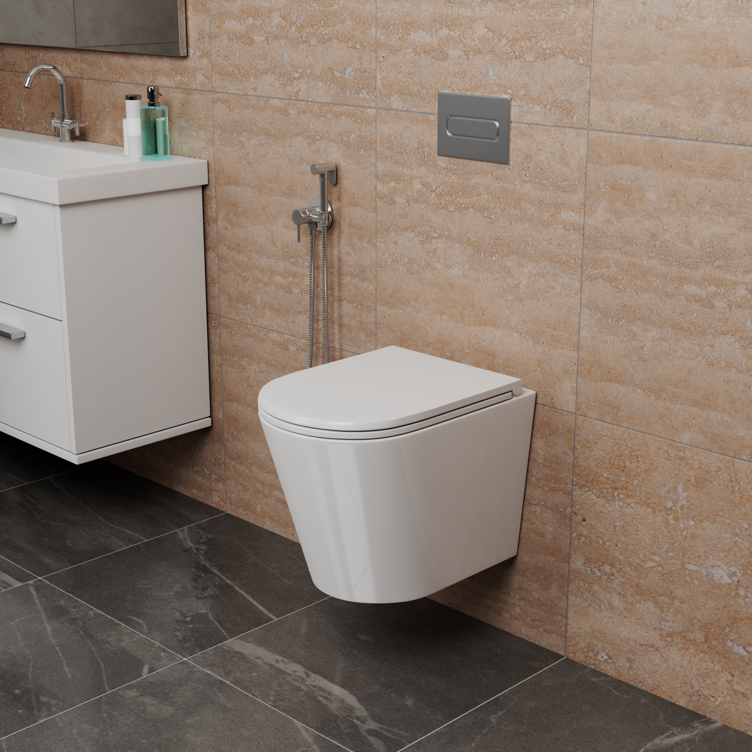Унитаз подвесной D&K Venice DT1026016 515*355*365 белый