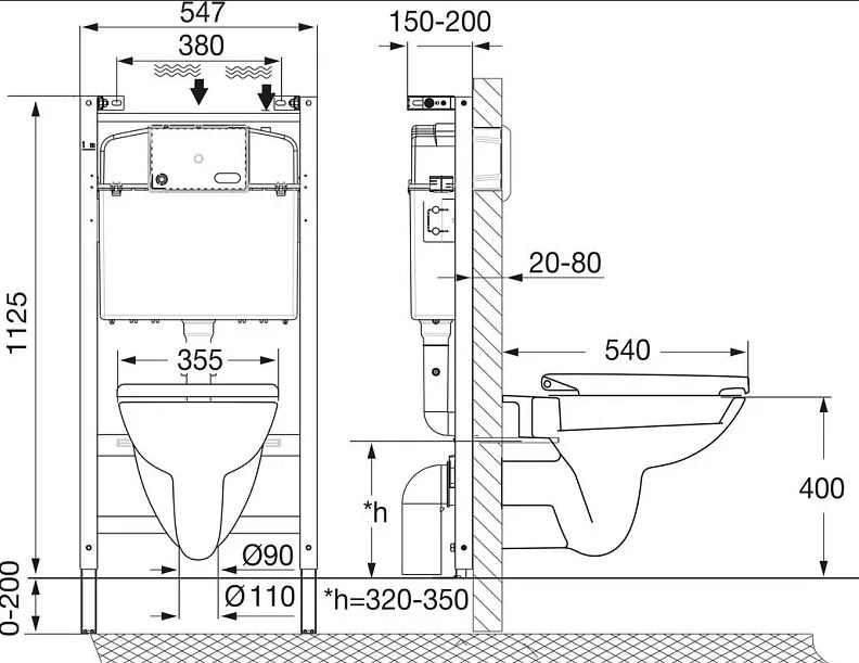 Комплект система инсталляции Roca Debba 893104970+унитаз slim +сиденье с микролифтом