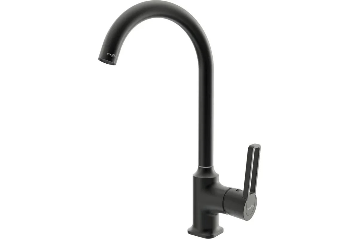 Cмеситель для мойки TOKITO KUDO TOK-KUD-1013 высокий излив, черный