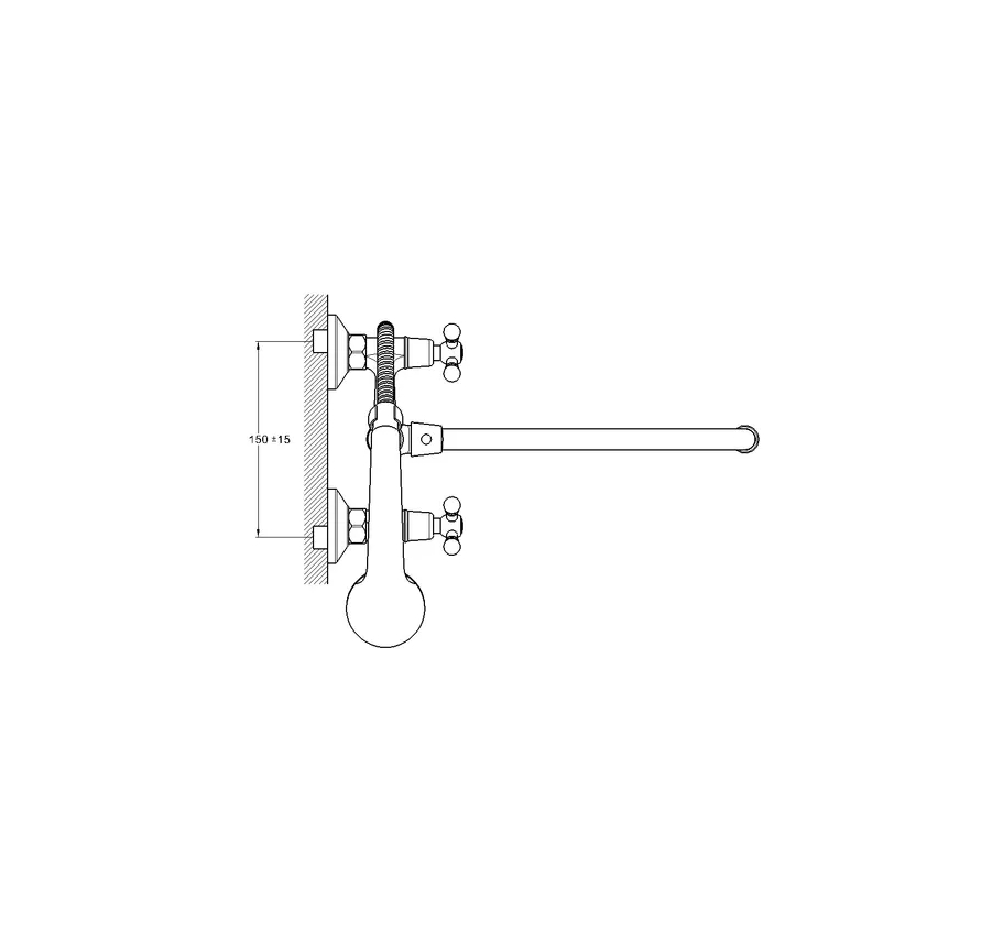 Смеситель для ванны 1/2 kep Glauf JMX7-A605