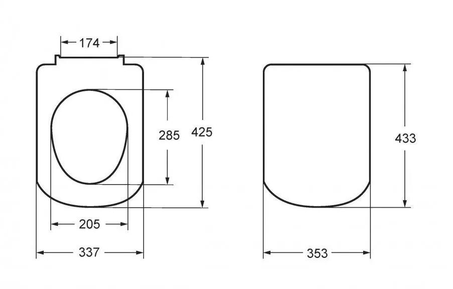 Сиденье для унитаза  ROCA THE GAP ZRU9307682 белый