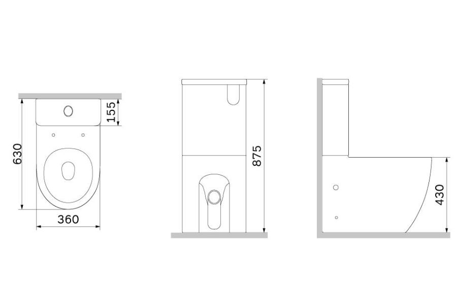 Унитаз-компакт AM.PM Like AquaSpin сид.м/л C808600SC