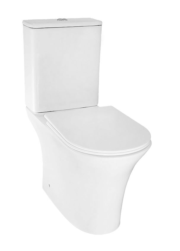 Унитаз напол. Azario FRETTA ROUND (AZ-7121A) 650x340x790 безободковый