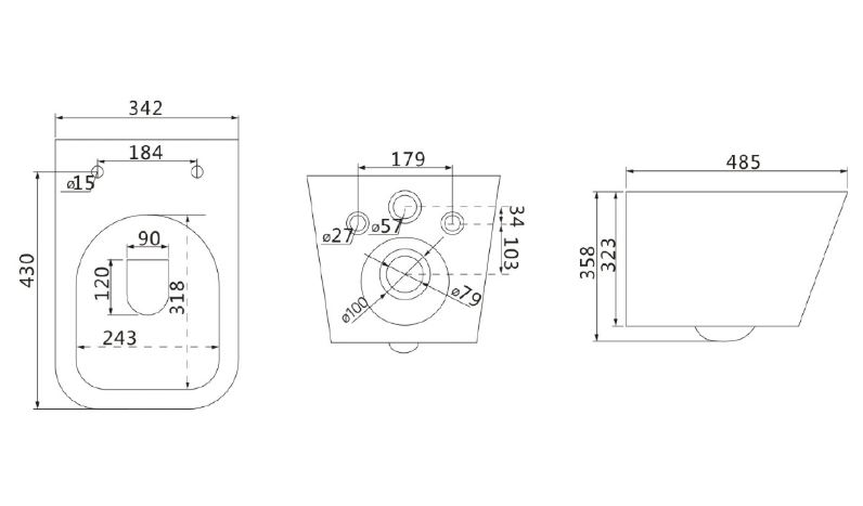 Унитаз подвесной Lemark FLOREX LT001-5 черный мат