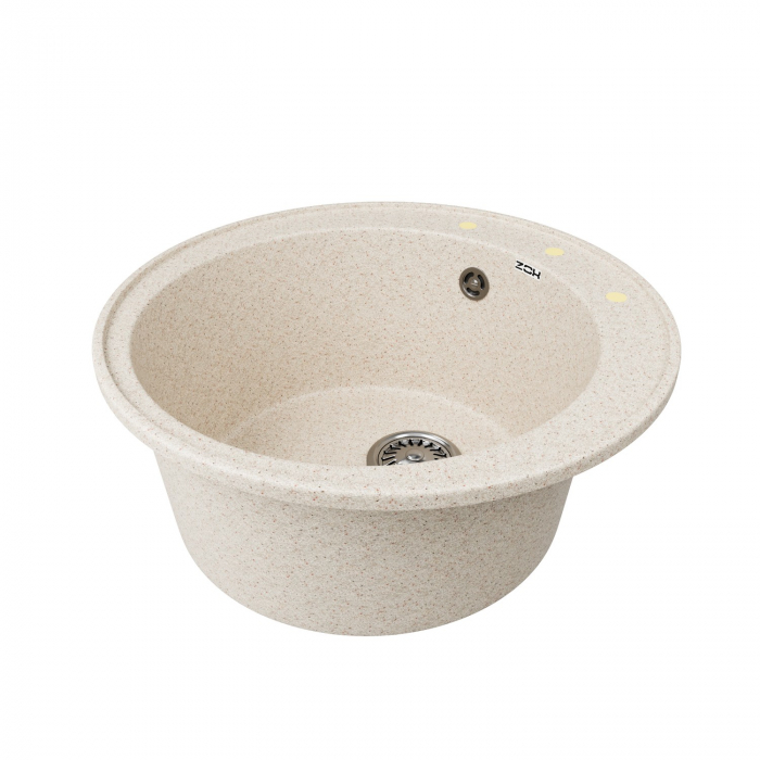 Мойка ZX-GM 01 круглая 480мм бежевая