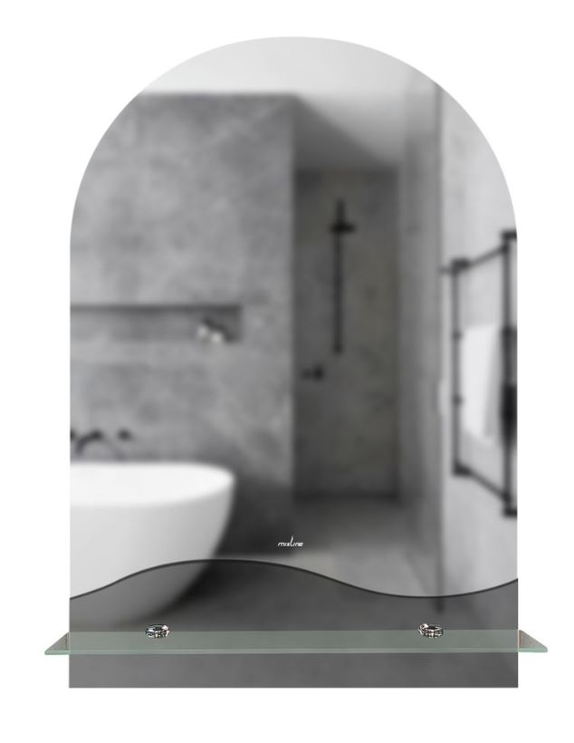 Зеркало MIXLINE Амели 390*585 с полкой (К)