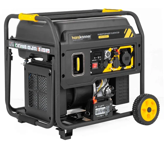 Генератор Hanskonner HPG-6500I инвертор 6,5/6кВт 40л 220В электрозапуск