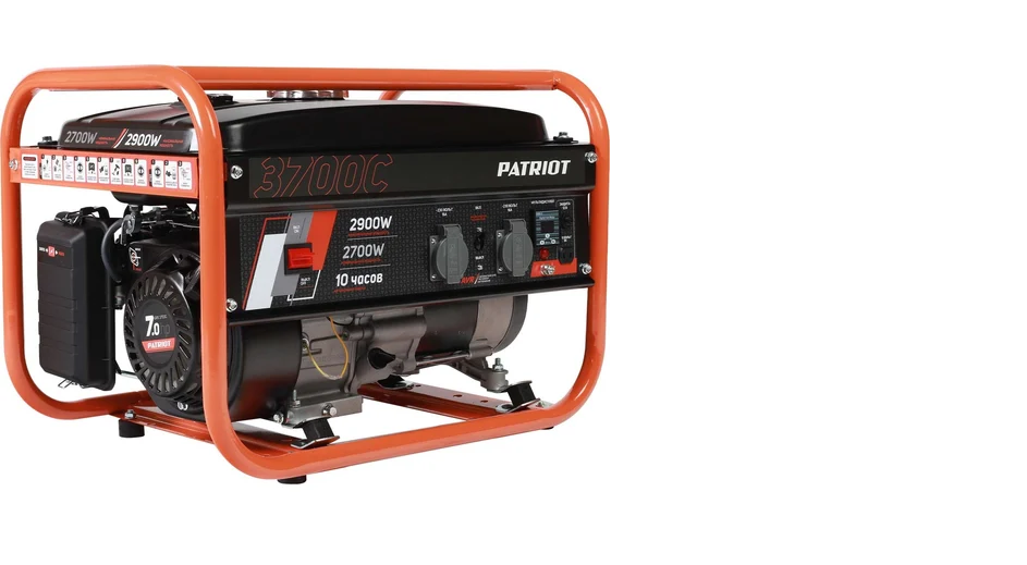 Генератор Patriot GRS3700C 2,9/2,7КВт 15л 220В ручной стартер