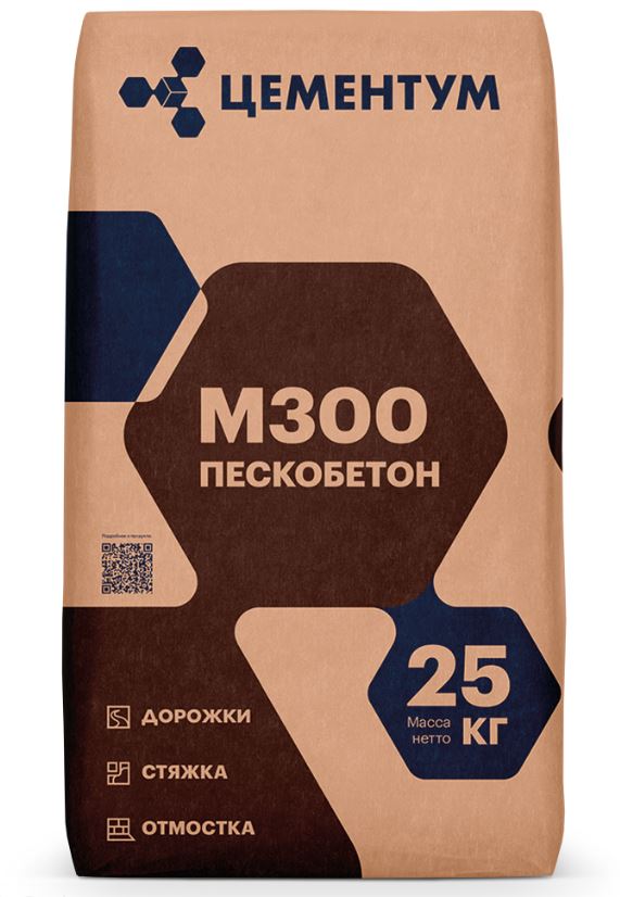 Пескобетон М300 Цементум 25кг