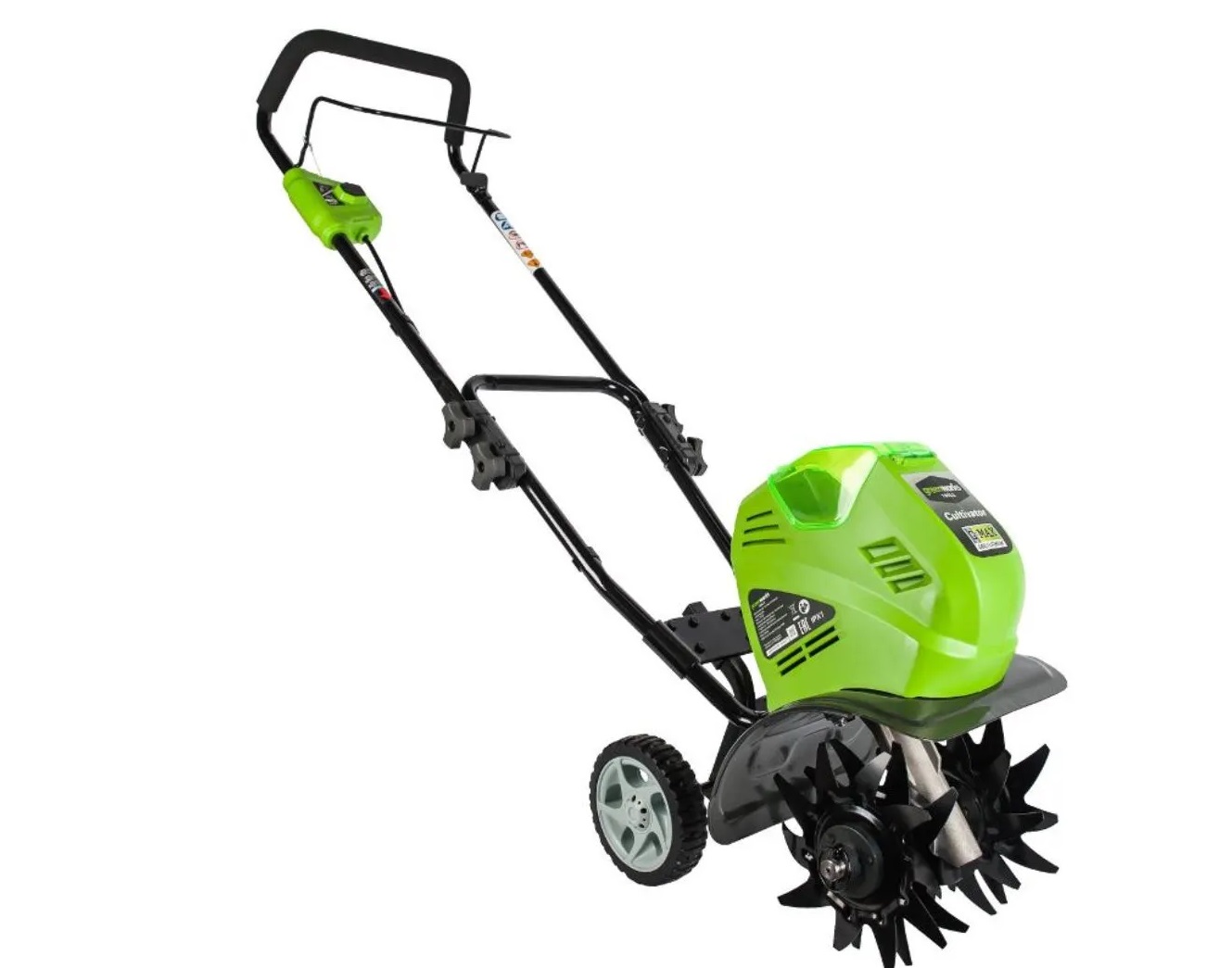 Культиватор аккумуляторный GreenWorks G40TLK4 40В 4Ач 25см 1акк.+зарядное устройство