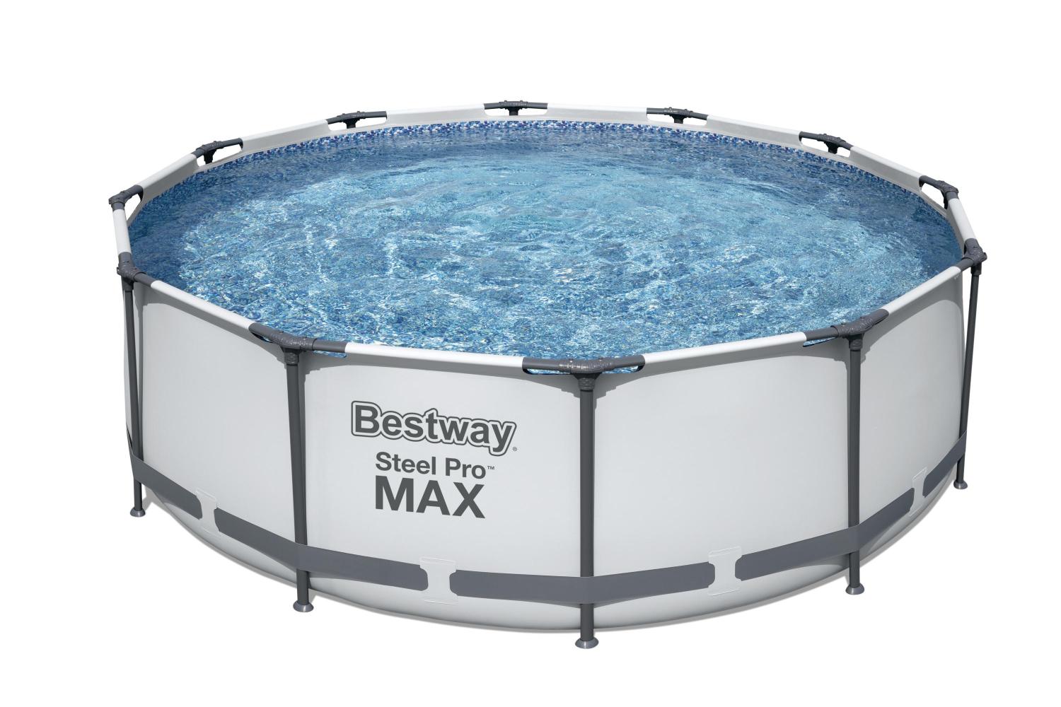 Бассейн Bestway 366x100см 9150л+фильтр-насос 56260 Steel Pro Max