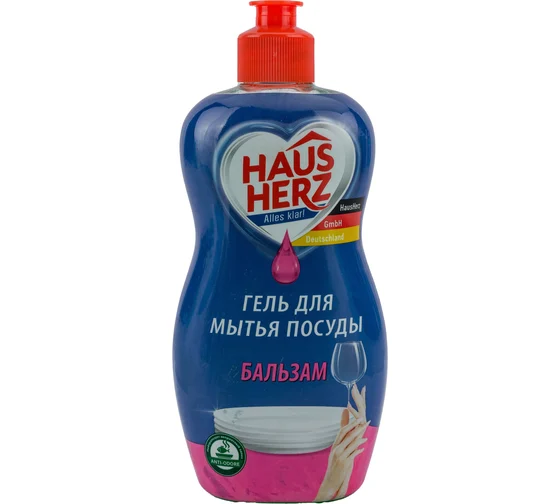 Ср-во д/мытья посуды Haus Herz бальзам 450мл