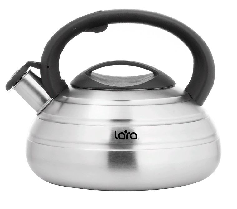 Чайник со свистком Lara LR00-80 SS(матовый) 3л нерж индукц