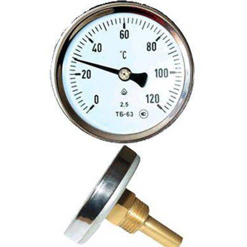 термометр б/мет тб-080-1 D80 погр/шток 100мм