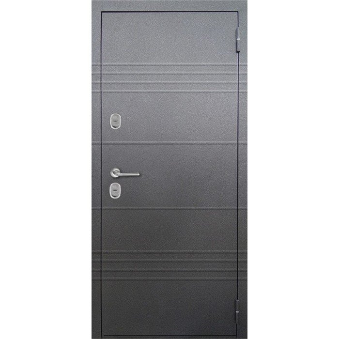 Дверь металлическая ТЕРМО S5 антик серебро/белая 860 правая