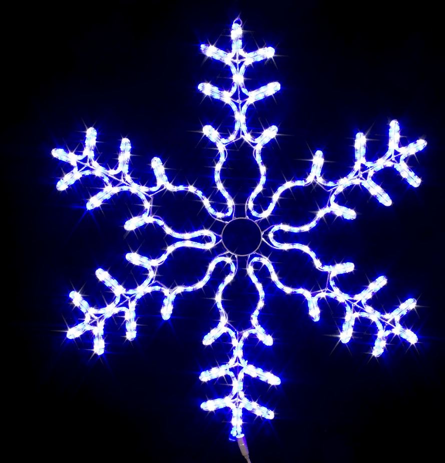 Гирлянда-панно LED ZL-11 дюрал.снеж. d-70см синий