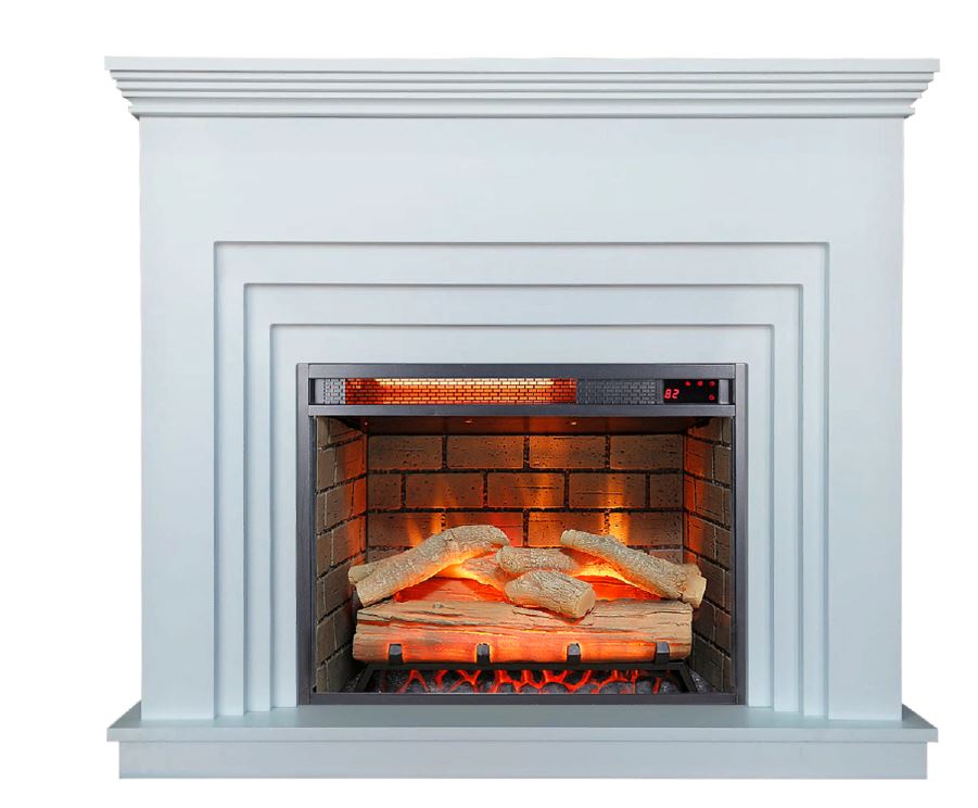 Камин электрический Бейкер EC с очагом Panoramic IF-EF13-23 белый