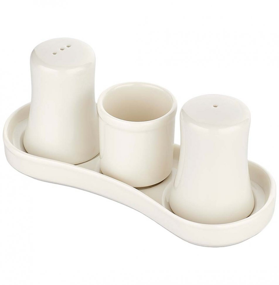 Набор д/спец. фарфор белый 4пр. 7138 Набор д/спец. фарфор белый 4пр. 7138