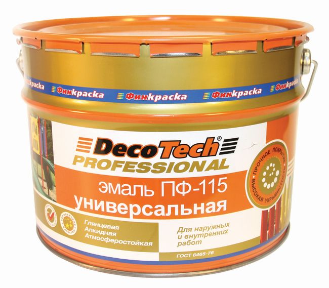 Эмаль DecoTech ПФ-115 гл.бежевая 2,8кг