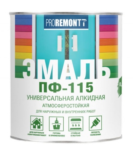 Эмаль проремонт ПФ-115 зеленая 0.9кг