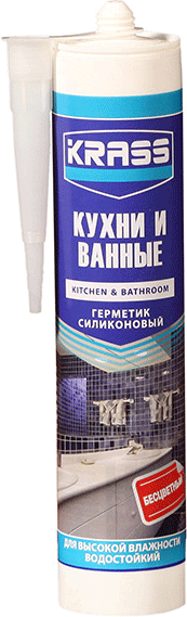 Герметик Krass для кух/ванн б/цв 300мл