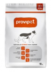 Корм для актив/кошек с индейкой (ProviPet)