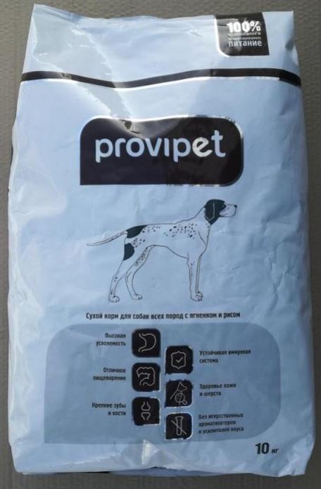 Корм для собак ягненок с рисом (ProviPet)