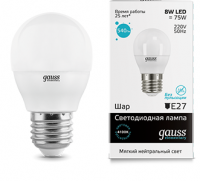 Лампа Gauss LED Elementary Globe 8W E27 4100К