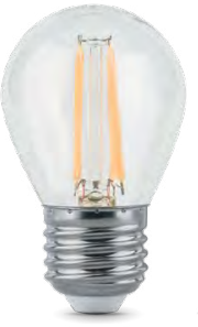 Лампа Gauss LED Filament Globe 5W E27 4100K