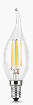Лампа Gauss LED Filament Свеча н/в 11W E14 2700K