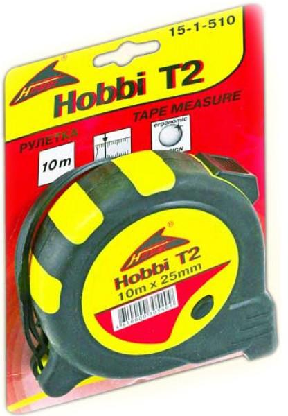 Рулетка Hobbi T2 10м/25мм 15-1-510